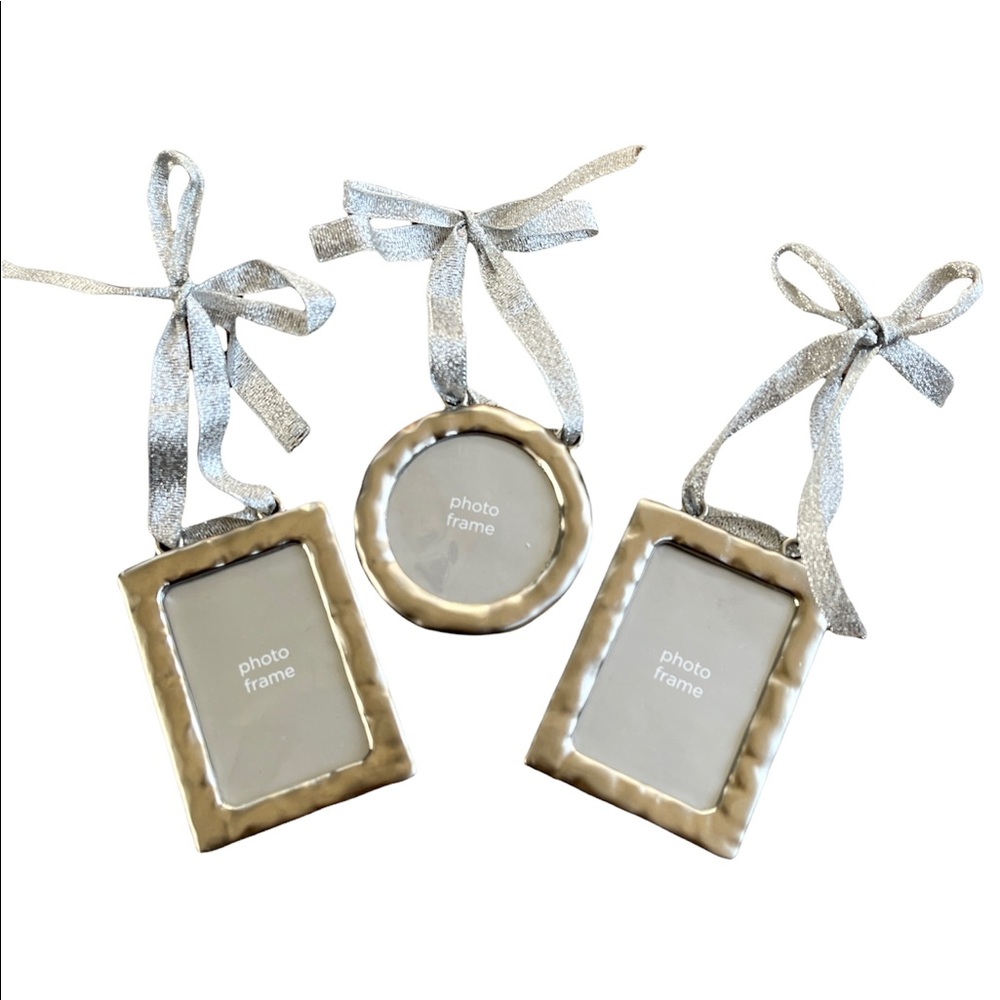 3 Ornamental Photo Frames for Christmas, Family Tree and Place Settings